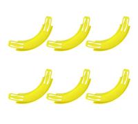6pcs 90 Degree Turn Track Pieces for Hot Wheels Toy Car Super Track Sets, Yellow ABS Replacement Loop The Loop Racetrack Connectors Compatible for Hot Wheels Racetrack Building Accessories