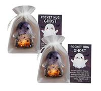 6pcs A Hug in Your Pocket Gift Set 2025 | Halloween Emotional Support Cards | Encouragement Tokens for Kids Anxiety, Good Luck Pocket Hugs for Friends & Family