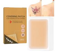 6pcs A Kit Invisible Scar & Tattoo Cover-Up Patch - Waterproof, Long Lasting, Perfect for Face, Arms, Legs & Other Areas