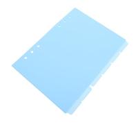 6pcs A5 6 Hole PP Binder Index Dividers with Tabs