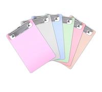 6Pcs A5 Clipboard with Hooks, Mini Clipboard for Daily Note-Taking, Organizing Receipt Lists, and Managing Daily Errand Lists (B)