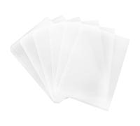 6pcs A5 PVC Storage Pouch for Business Cards and Notes Portable | Lightweight Smooth Surface, Rounded Corners, Travel Use, Bill Storage Pocket, Binder Accessory