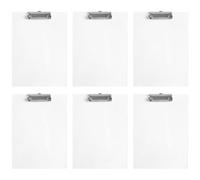 6pcs A5 Small Clipboard Writing Board with File Clips, Portable Pet