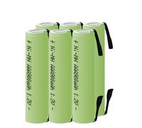 6PCS AAA Rechargeable Battery 1.2V 900mah Ni-MH Nimh Cell Green Shell With Welding Tabs. Compatible For Philips Electric Shaver Toothbrush