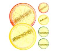 6pcs Acrylic Lemon Hair Clips Cute Fruit Hair Accessories