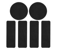 6Pcs Adhesive Sneaker Repair Patches Sneaker Heel Repair Patches Shoes Insoles Heel Protector Quick Tool Square Round Shoe Hole Prevention