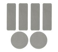 6Pcs Adhesive Sports Shoes Repair Stickers Foot Care Pad Square Round Shoe Hole Prevention Repair Patches Enduring Shoe Patches
