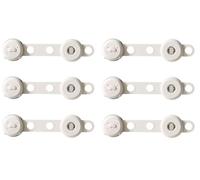 6PCS Adjustable Baby Safety Locks - No Tools Needed Child Proof Cabinet Locks for Kitchen Cupboards, Drawers, Fridge | No Trapped Fingers, Easy Install & Remove (Gray,Long Lock)