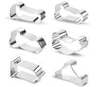 6PCS Adult Baking Cookie Cutter, Date Night Cookie Cutters, Fun Biscuit Mold for Date, Valentine Day and Party, Stainless Steel Biscuit Molds for Couple and Sweetheart