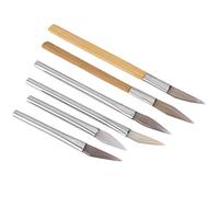 6PCS Agate Knife, Different Shapes Safe Silver Agate Burnisher Craft Polishing Tools for Sterling Silver Gold