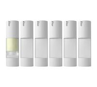 6Pcs Airless Pump Bottle,30ml Refillable Empty Clear Travel Lotion Pump Containers/Vacuum Press Pump Bottles for Foundation, Essence, Lotion