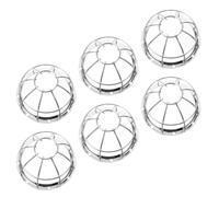 6pcs Alarm Protector Metal Wire Mesh Cover for Sensor Anti Collision | Iron Cage Design, Anti Theft Shielding, False Alarm Reduction, for Warehouses and High Risk Areas
