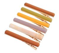 6Pcs Alloy Duckbill Hair Clips for Simple Hair Styling and Decoration | Random Colours, Convenient Application, Fashionable Design, Helps Organise Excess Hair, Suitable for Daughters, Wives, Salons