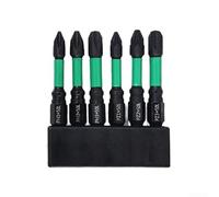6pcs Alloy Steel Screwdriver Bits Set Magnetic 50mm Hex Shank PH1 PH2 PH3 PZ1 PZ2 PZ3 for Automotive Repair and Furniture Assembly