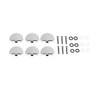 6pcs Alloy Tuner Machine Head Semicircle Buttons Replacement for Electric Guitar Bass
