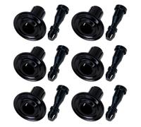 6Pcs Aluminum Rivet Fasteners for Motorcycle Shell Trim, Black | Aluminum Construction, Rust Proof Design, Easy Installation for Motorcycle Shell Trim, Motorbike Accessories