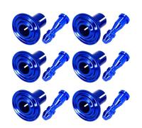 6Pcs Aluminum Rivet Fasteners for Motorcycle Shell Trim, Blue | Aluminum Construction, Rust Proof Design, Easy Installation for Motorcycle Shell Trim, Motorbike Accessories