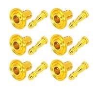 6Pcs Aluminum Rivet Fasteners for Motorcycle Shell Trim, Gold | Aluminum Construction, Rust Proof Design, Easy Installation for Motorcycle Shell Trim, Motorbike Accessories