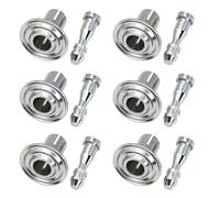 6Pcs Aluminum Rivet Fasteners for Motorcycle Shell Trim, Silver | Aluminum Construction, Rust Proof Design, Easy Installation for Motorcycle Shell Trim, Motorbike Accessories