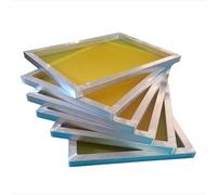 6PCS Aluminum Silk Screen Printing Frames with Polyester Mesh - 80T-165T for DIY, PCB, and Textile Printing(25x35cmx80Tx200mesh)