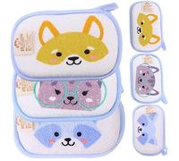6Pcs Animal Bath Mitts for Exfoliating Washcloth Gloves with Cartoon Designs for Easy to Use Supplies for Newborns