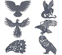 6PCS Animals Dies for Card Making Eagles Birds Parrorts Peacock Metal Cutting Dies for DIY Scrapbooking Paper Crafting Arts Crafts Scrapbooking Supplies Scrapbook Photo Album Decor Die Cuts Punch
