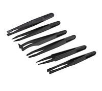 6pcs Anti-Static Tweezers Soft Elastic Pincet Set Industrial Electronic Repair Hand Tools Parts Tweezers
