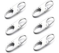 6PCS Anti-Theft Zipper Clips - Mini S-Shaped Lock Hooks - Ideal Backpack Lock and Bag Clips for Backpack - Perfect for Camping, Fishing, Travel, and Outdoor Use