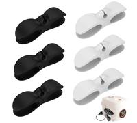 6Pcs Appliance Cord Organiser,Cable Buddy,Cord Organiser for Kitchen Appliances with Self Adhesive Mount, for Pressure Cooker, Mixer, Blender, Coffee Maker and More (White & Black)