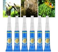 6PCS Aquarium Glue,Aquarium Super Glue Gel for Plants,Rocks,Coral,Stone & Wood,Silicone Sealant Waterproof for Aquascaping,Plastic & Glass,All Purpose Stone Glu/e,Rubber Glu/e,Aqua/rium Sealant