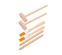 6pcs Archaeology Tools Gemstone Digging Kit for Learning Includes Hammer Brush Excavation Tools for Boys Safe Wood Materials Enhances Motor Skills and Curiosity