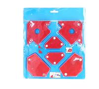 6Pcs Arrow Welding Magnet Set, Magnetic Angle Corner Welding Holder, Strong Multi - Angle Magnetic Assembly Tool with Red Steel Body for Metalworking and Pipe