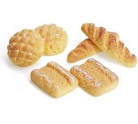 6Pcs Artificial Bread Set, Realistic Food Display Props, Miniature Bread Dollhouse Decoration Accessories, DIY Micro Landscaping Decor Kitchen Home Decoration