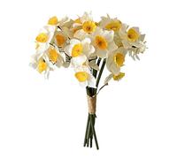 6Pcs Artificial Daffodils Flowers Fake Daffodil Flower Bouquet,Simulation Narcissus Flowers, Silk Flower Bouquet, DIY Floral Arrangement,Table Centerpieces