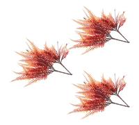 6pcs Artificial Leaf Decor Faux Fern Leaves Plastic Easy Care Greenery | Lifelike Look, Space-saving Design, Never Wither Quality, Suitable for Arrangement Supplies and Photography Props