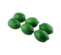 6pcs Artificial Plastic Realistic Limes and Lemons for Home Decoration Props and Visual Displays