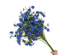 6PCS Artificial Silk Flowers with 26-inch Long Stems, Never Wither Fake Flowers for Tall Vase, Wedding Party Garden Decor, No Maintenance Table Centerpiece for Home Dining Decorations (Royal Blue)