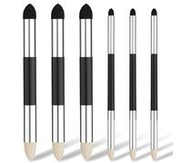 6pcs Artist Blending Sponge Pen, 2 Sizes Double-Headed Pastel Blending Stump Pencil Sketch Brush Rubbing Lucy Drawing Art Foam Blender Stick Blender Tool for School Students Beginners Supplies
