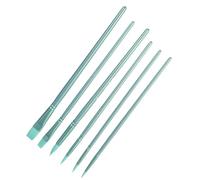 6Pcs Artist Paint Brush Set Nylon Bristles Paint Brush For Acrylics Oil Gouache Watercolor Painting Rock Canvas Painting