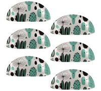 6PCS Artistic Cactus-521 Shell Cup Handles Drawer Pull Handles Knobs Semicircle Cup Handle with Screws for Kitchen Furniture Cabinet Wardrobe Cupboard