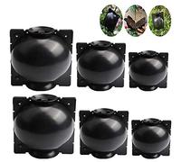 6Pcs Assisted Cutting Rooting Device, Reusable Root Growing Box, High Pressure Propagation Ball & Air-Layering Pod, Box Grafting for Garden Black (2S+2M+2L)