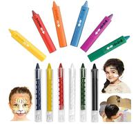 6PCs Baby Bath Crayons with 5Pcs Face Paint Crayons Set for Kids Children, Toddler Crayons, Push-up Body Painting Makeup Easter Crayons, Bath Time Summer Fun 3+