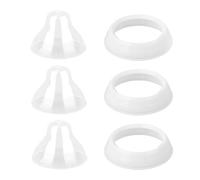 6pcs Baby Bottle Accessories for Tommee Tippee, Leakproof Seal & BPA-Free 3 Baby Bottle Lids Cover Replacement and 3 Nipple Rings for Kids Feeding Tool Replacement Parts