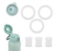 6pcs Baby Bottle Warmer Parts Replacement Accessories Set Compatible with Momcozy, BPA-Free Silicone Lid Spout Stopper and Seal Rings Gasket for 17oz/500ml Portable Baby Bottle Warmer