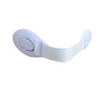 6pcs Baby Safety Locks for Cabinet and Drawer White | Hard Abs Plastic and Pp Ribbon, Cloth Belt Connection, Scratch-resistant Flexible Design