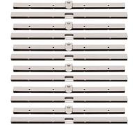 6PCs Bag Clasps Purse Metal Wallet Frame Straight Side Luggage Clip, Buckle and Bag Clip (19cm)(Silver)