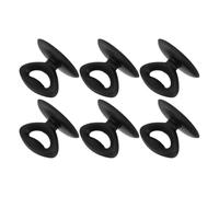 6pcs Bakelite Pot Lid Knob Replacement Handle with Pp Base Black