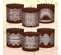 6pcs Baking Paper Molds for Easter Bread Cakes Panettone Paska Merezhyvo (90x85 mm)