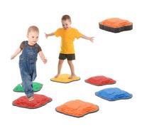 6PCS Balance Stepping Stones Kids Sensory,Non Slip Stepping Stones Toddler,Kids Obstacle Course,Stacking Indoor Play Balance Toys,Outdoor Activity Equipment,Special Needs Developmental Girls Boys