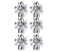 6Pcs Balloon Holder PET Foil Balloon Holder Weights with Concrete Base for Birthday Wedding Anniversary Decoration Weights